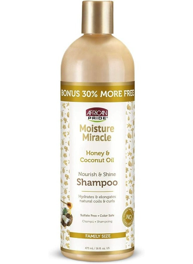 African Pride Moisture Miracle Honey & Coconut Oil Shampoo 473 ML