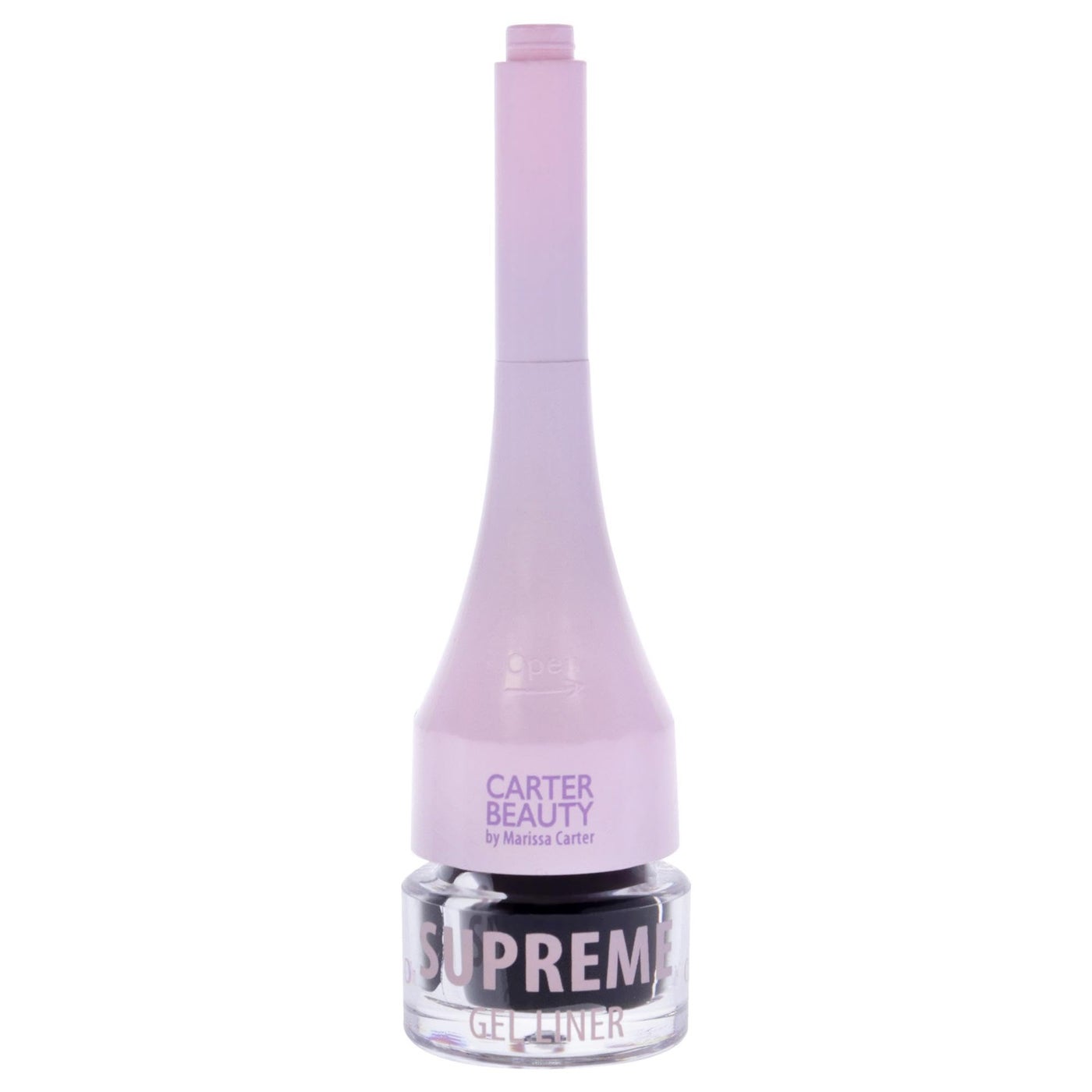 Carter Beauty Supreme Gel Liner - Super Soft, Creamy, Pigmented Eyeliner Formula - Fine-Tipped Precise Applicator Tool - Vegan And Cruelty Free Formula, Safe For Sensitive Eyes - Jet Black - 0.07 OZ