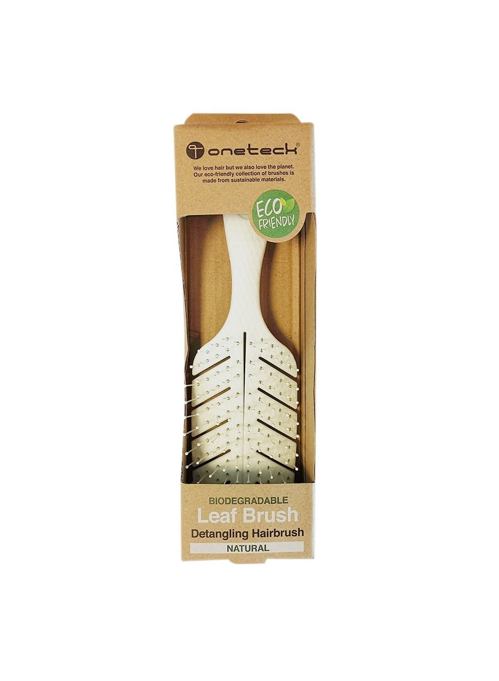 Onetech Hair Brush Bio Leaf Natural 5439-B4 (white color)