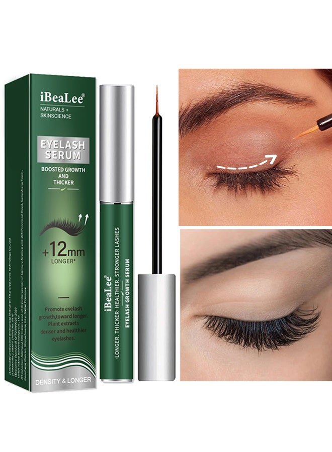 Eyelash Serum Boosted Growth and Thicker，Lashes Promote Thickens Look of Curls Lifts，Plant Extracts Denser and Healthier