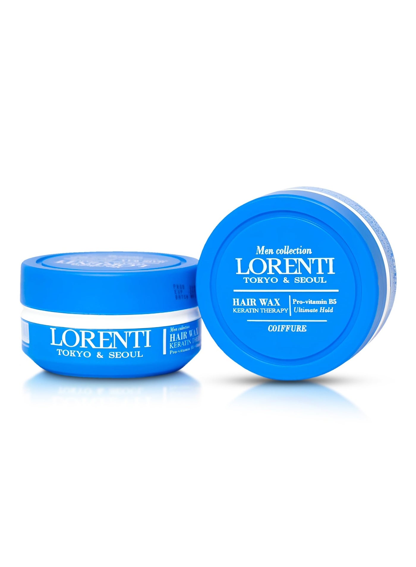 Lorenti Men Collection Tokyo & Seoul Coiffure  Men Hair Styling Wax |Pro- Vitamin B5 |Keratin Therapy |Ultimate Hold |150ml Blue