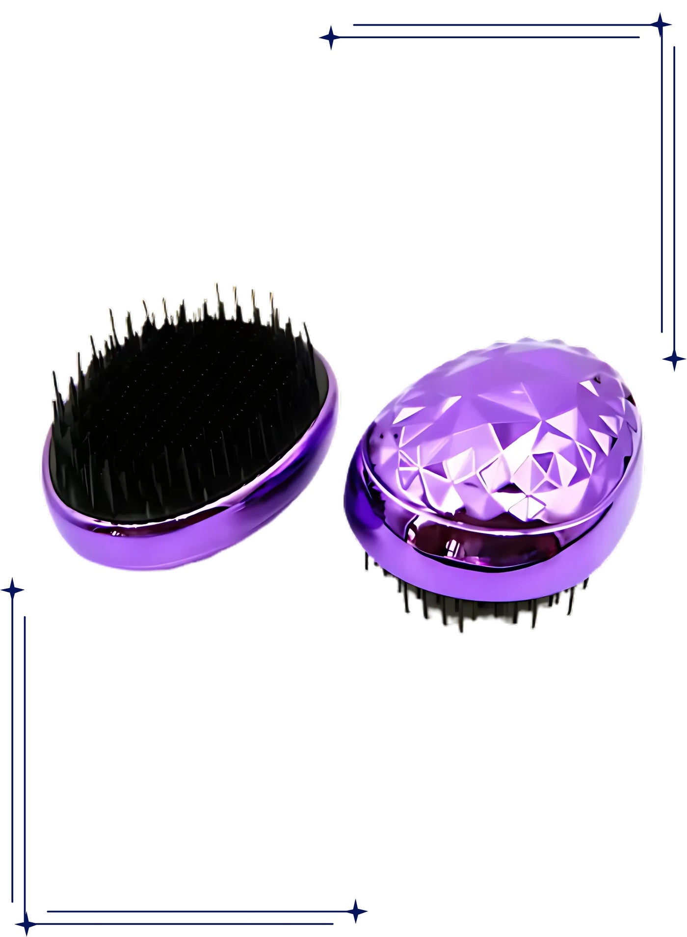 Mini Hair Brush Styling Detangler Hair Scalp Massage Comb for Home Use