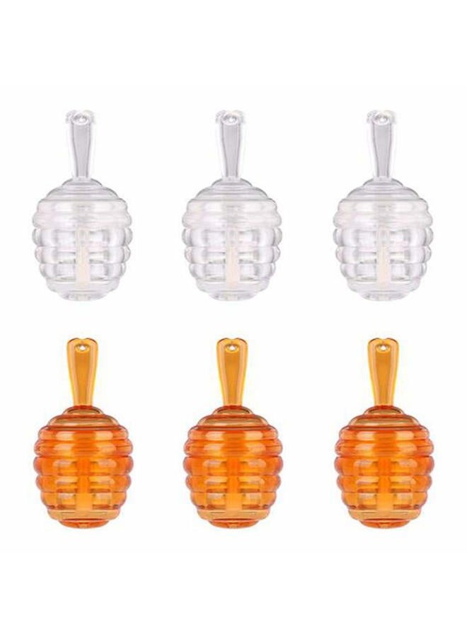 6 Pieces Empty Lip Gloss Tubes Reusable Lip Gloss Containers Honey Pots Shaped Lips Gloss Tube 9 ml Empty Refillable Lips Gloss Bottles DIY Cosmetics Lipstick Containers(Clear, Brown)