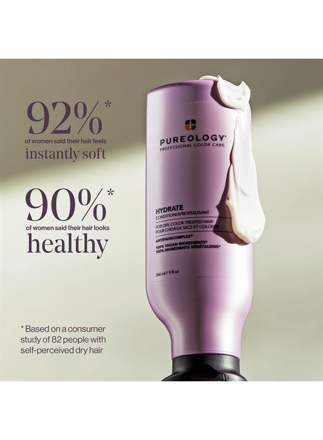 Hydrate Moisturizing Conditioner | For Medium to Thick Dry, Color Treated Hair | Sulfate-Free | Vegan