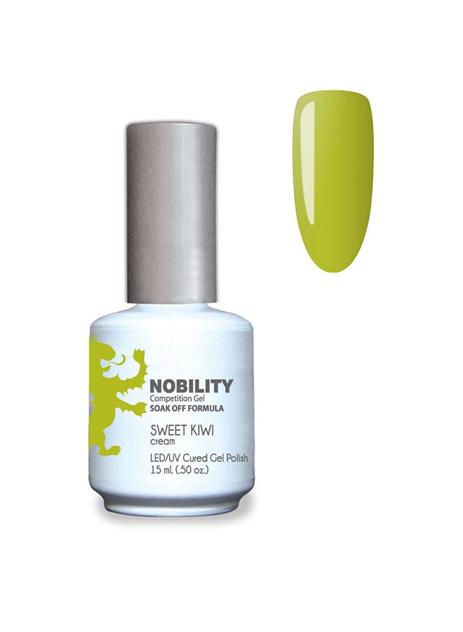 Gel Nail Polish 15 ml, Long Lasting, Chip Resistant, Requires Drying Under UV Led Lamp Sweet Kiwi Nbgp83