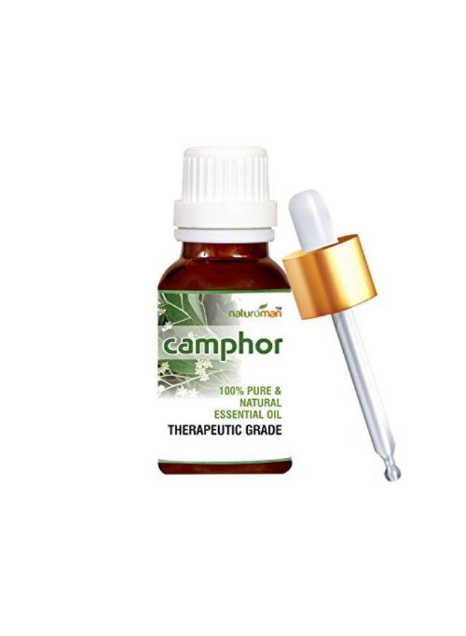 Naturoman Camphor Essential Oil for Aromatherapy and Skin Care - Natural and Therapeutic Grade Oil, 100 ml