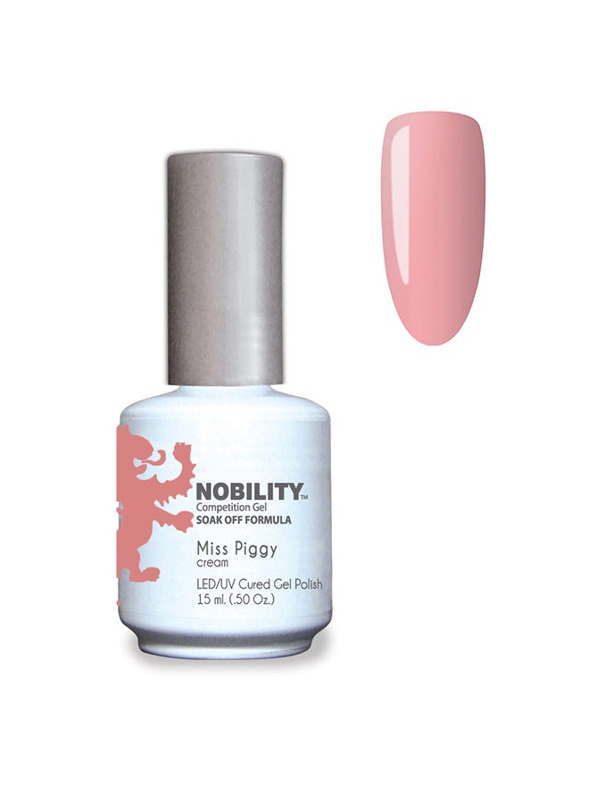 Nobility Soak Off Miss Piggy UV Led Cured Nail Polish Color Baby Pink Cream 15 ml Nbgp149