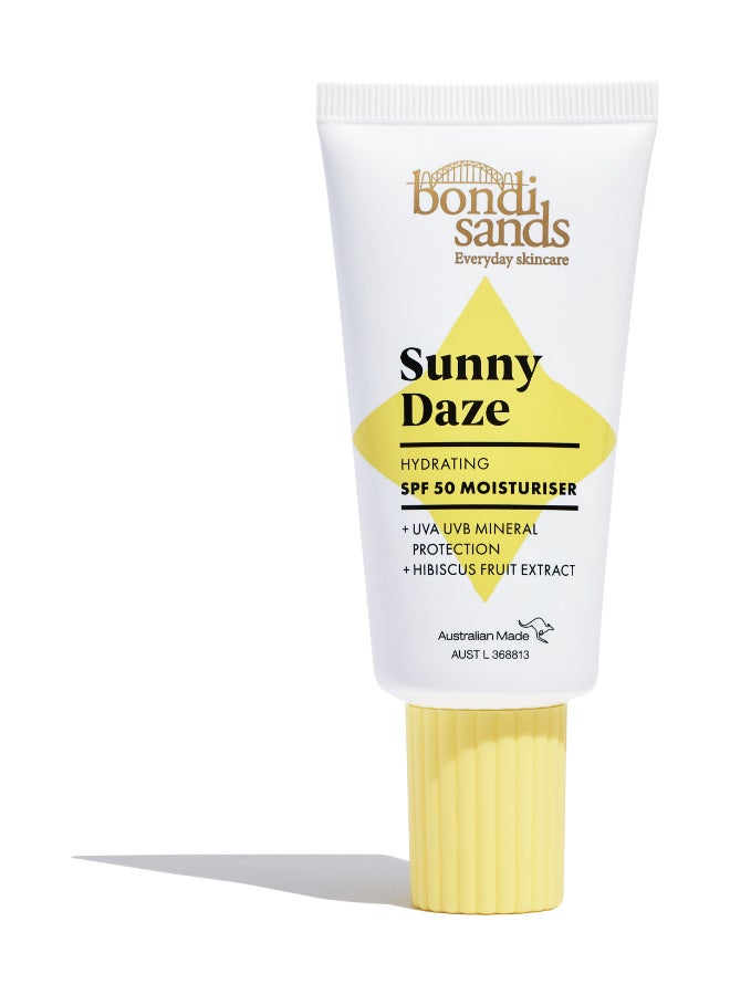 Sunny Daze SPF 50 Face Moisturiser 50g | 2-in-1 Hydrating Daily Face Moisturiser with Broad Spectrum SPF 50 | Non-Comedogenic UVA UVB Sun Protection & Moisturising Cream | Lightweight Daily Face SPF Moisturiser