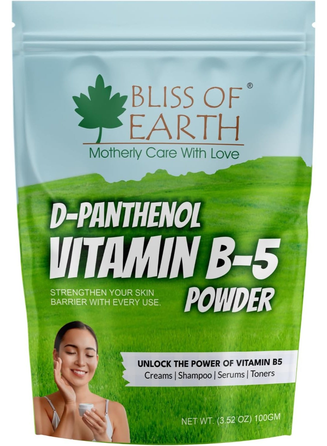 D Panthenol Vitamin B5 Powder | Pure and Natural | Skin Brightening Scalp Hydration Hair Powder | DIY Creams and Serums 100gm