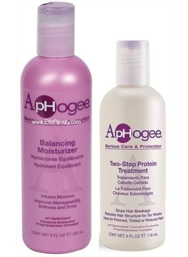 Serious Hair Care Double Bundle (Balancing Moisturizer and Twostep Protein Treatment), 8 fluid ounces