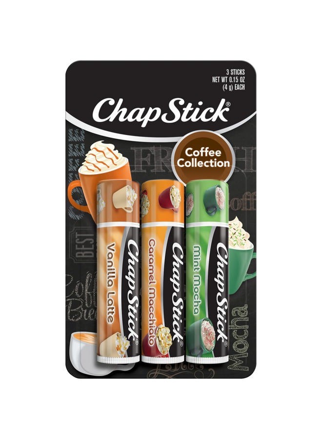 CHAPSTICK COFFEE COLLECTION, 3 STICKS