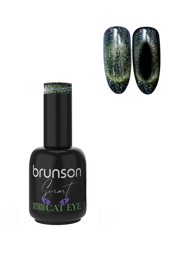 Gel Nail Polish 15ml Smart Beyond Cat Eye Gel Polish Glossy Shine Finish Long Lasting Sparkle UV Soak off Gel Nail Polish for Nail Art French Manicure Pedicure Salon Quality Chip Resistant Gel Nail