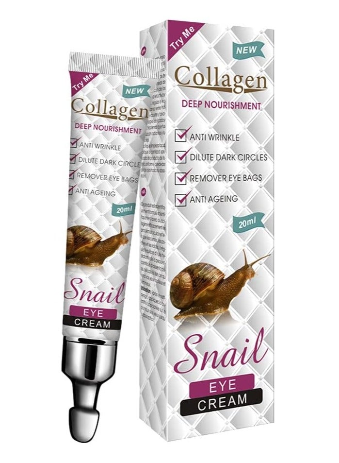 Eye Contour (20 ML), Wrinkle Smoothing Action, Men and Women, Reduction of Dark Circles and Bags, For All Skin Types