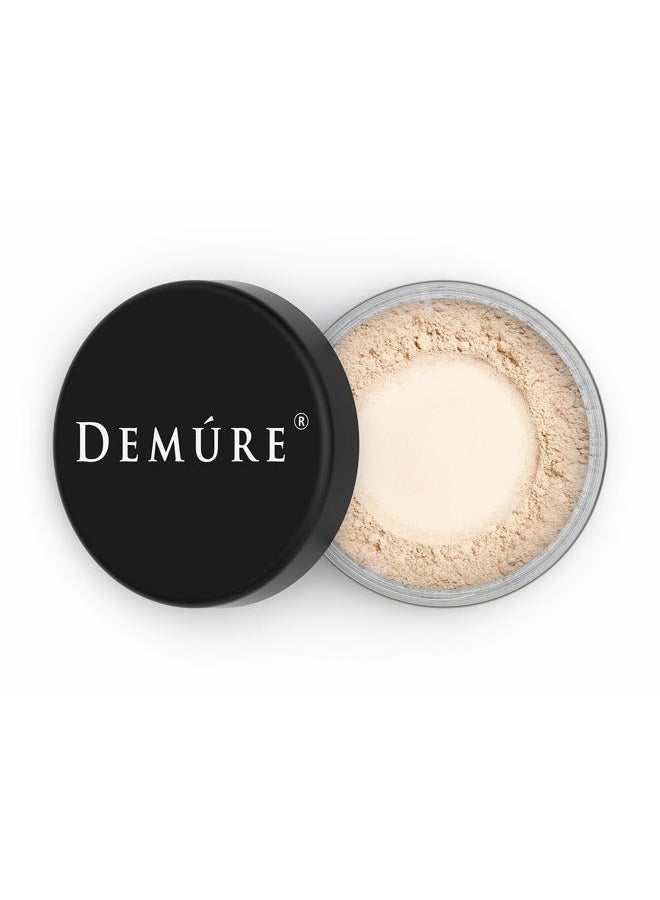 Demure Light Mineral Foundation - Loose Face Powder, Natural Makeup with Pure Crushed Minerals