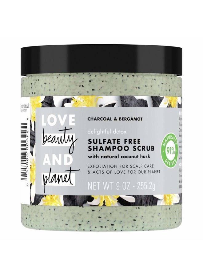 Love Beauty and Planet Delightful Detox Charcoal Shampoo Scrub - 8oz, pack of 1