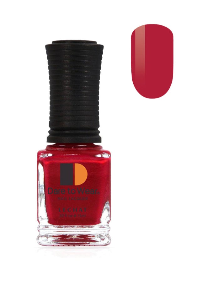 Nail Polish Super Shine Long Wear Lacquer Quick Drying Nail Color Resists Chips Fading Lasts Up To 3 Weeks Precise Application In One Stroke Nail Paint Lady In Red Dw188