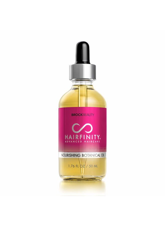 Botanical Hair Oil with Rosemary - Growth Treatment for Dry Damaged Hair and Scalp with Jojoba, Olive, Sweet Almond Oils - Silicone and Sulfate Free 1.76 oz