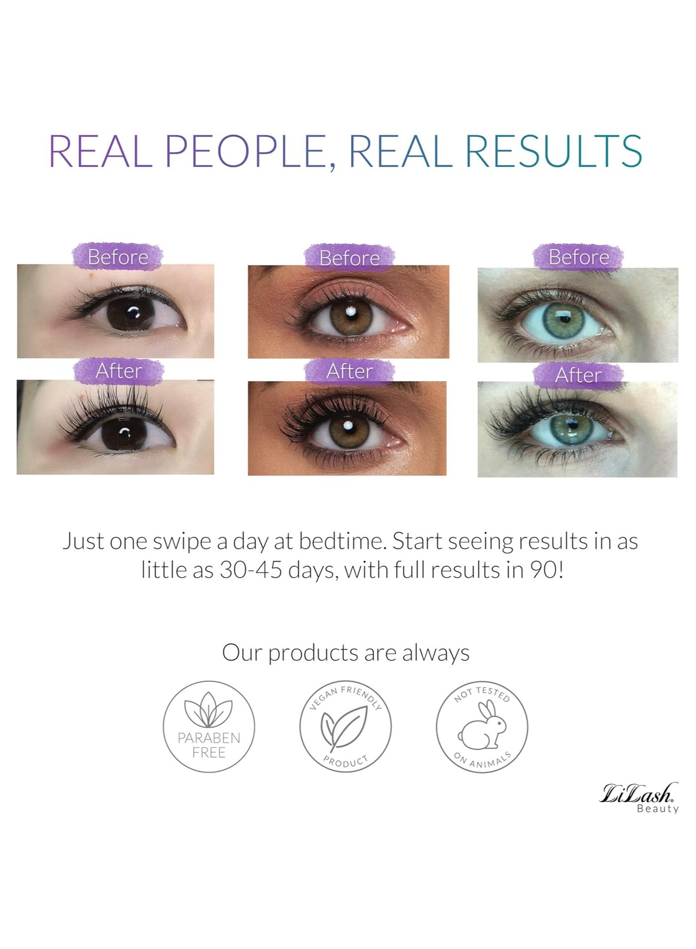 Eyelash Serum Advanced Lash Serum for Longer, Fuller Eyelashes, Enriched with Vitamin C, Promotes Natural Lash Growth & Strength  4ml  (6 Month Supply) - image 4