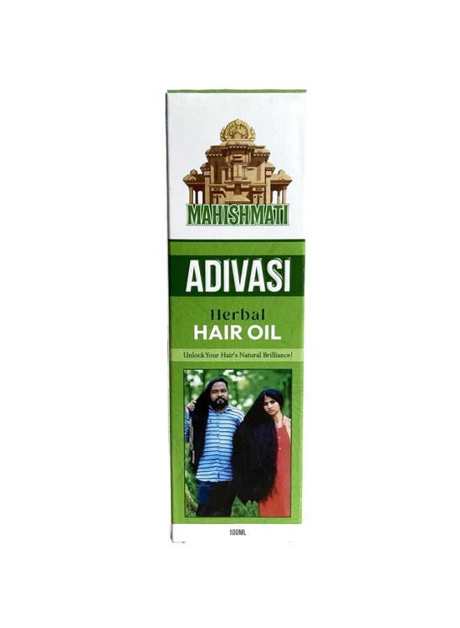 Mahishmati Adivasi Herbal Hair Oil (100ml) Hair's Natural Brilliance