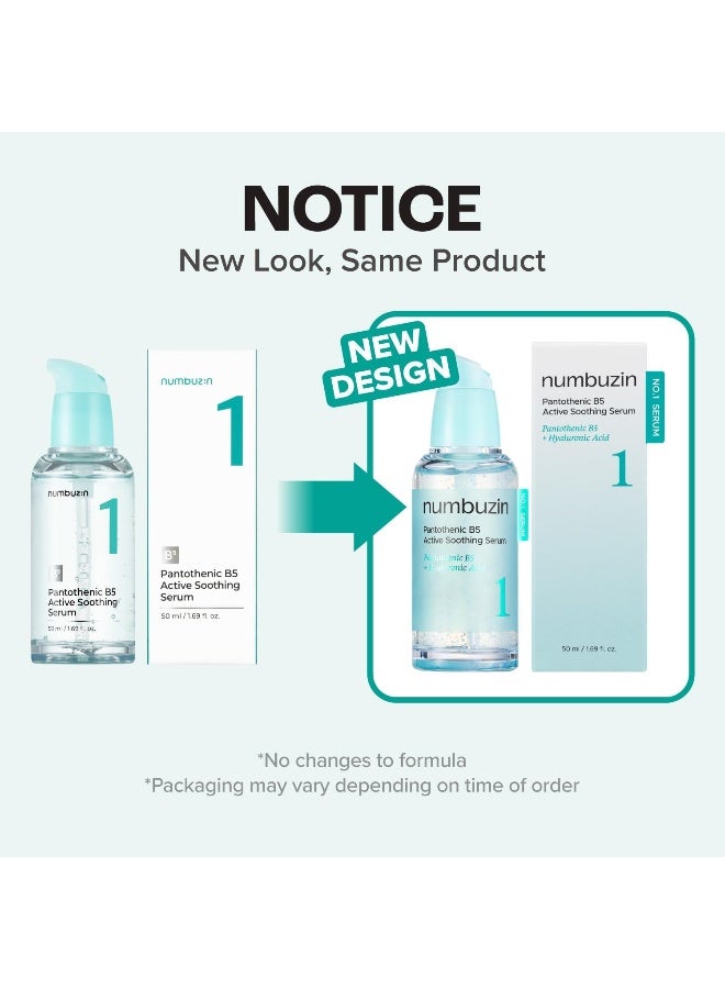 No.1 Serum | Pantothenic B5 Active Soothing Serum | Soothing Hydrating | Pantothenic Acid, Niacinamide | Excess Oil Control, Reduces Breakouts, Acne | Oily, Acne-Prone Skin | 50ml - image 2
