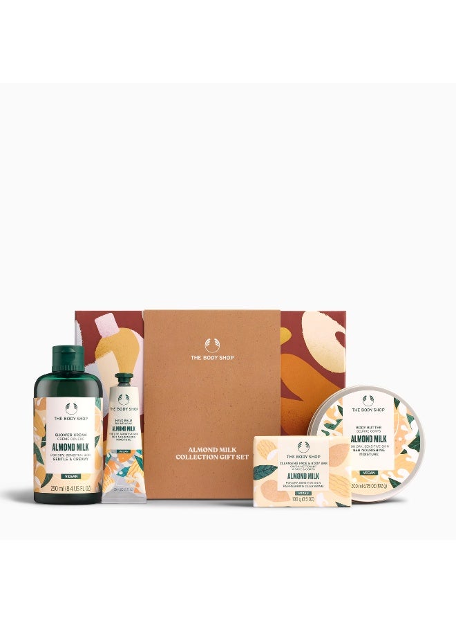 Almond Milk Collection Gift Set – Shower Cream (250 Ml) And Body Butter (200 Ml) And Soap (100 G) And Hand Balm (30 Ml) – Almond Milk Formula For Dry And Sensitive Skin, Deep Nourishment And Soft-Smooth Finish