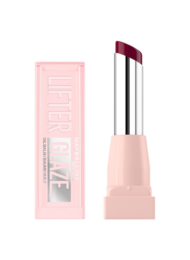 Maybelline New York Lifter Glaze Oil Balm, Hydrating Oil Balm With Hyaluronic Acid, Up to 24H Hydration, Acai Glaze 008