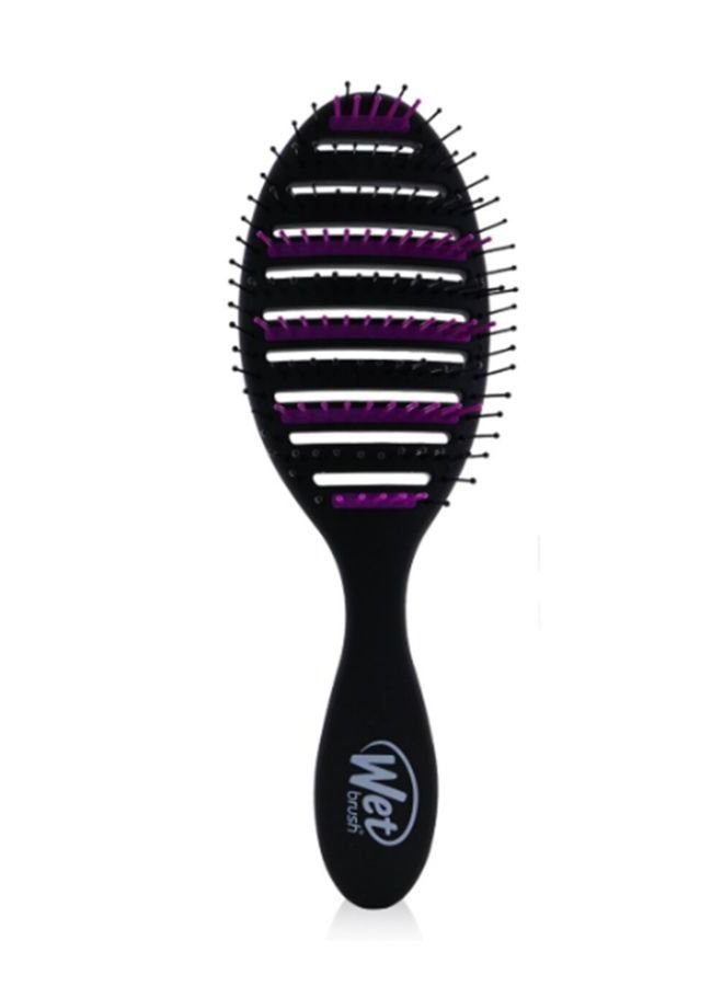 Charcoal Infused Speed Dry Hair Brush Antistatic Frizz Reduction Aquavent Design Faster Drying Heat Resistant bristles