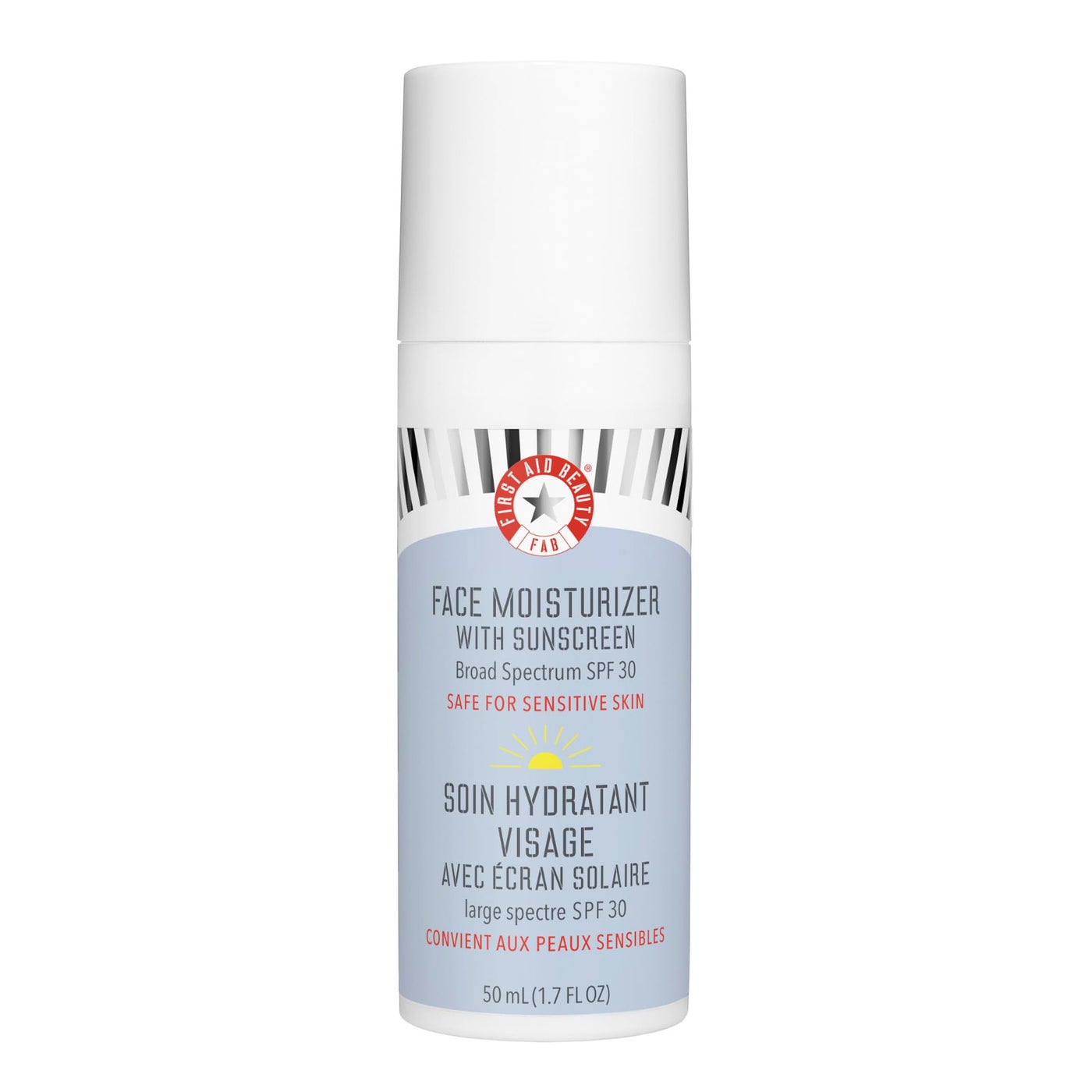 First Aid Beauty Ultra Repair Face Moisturizer with Sunscreen, SPF 30 â€“ 2-in-1 Sun Protection + Daily Hydration â€“ 1.7 oz
