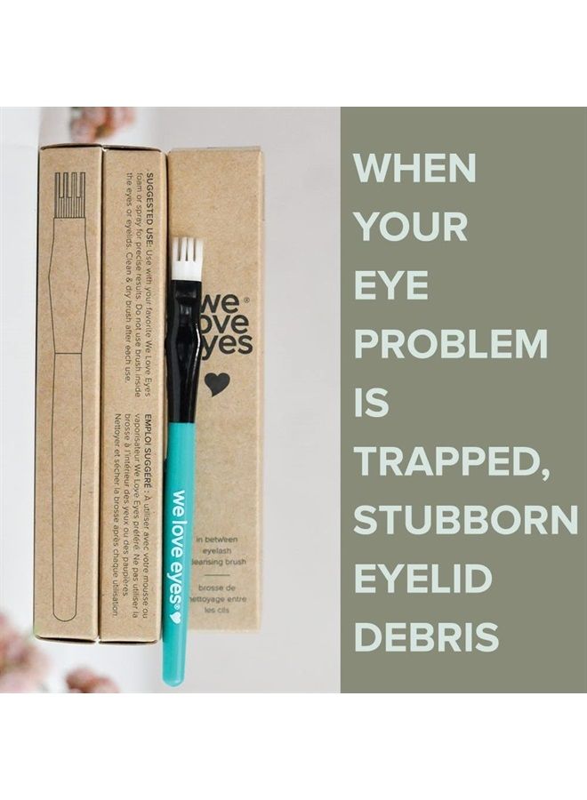 In Between Eyelash Brush - Ideal for removing stubborn eyelid margin debris that can cause lash loss - safe for eyelash extensions - ideal for those prone to anterior blepharitis