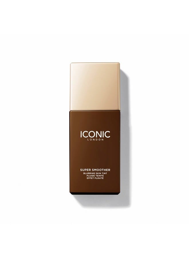 Super Smoother Blurring Skin Tint | Light to Medium Coverage, Hydrating, Ultra-Lightweight Tinted Moisturizer, Cruelty-Free, Vegan Makeup (Golden Rich) 1.01 Fl oz