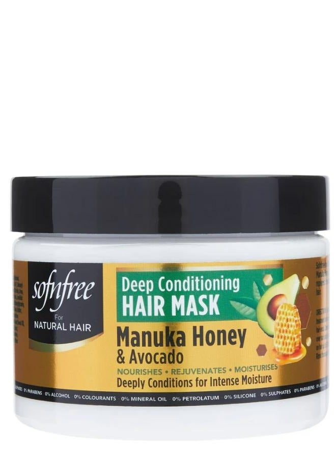Manuka Honey And Avocado Deep Conditioning Hair Mask for Curly Hair
