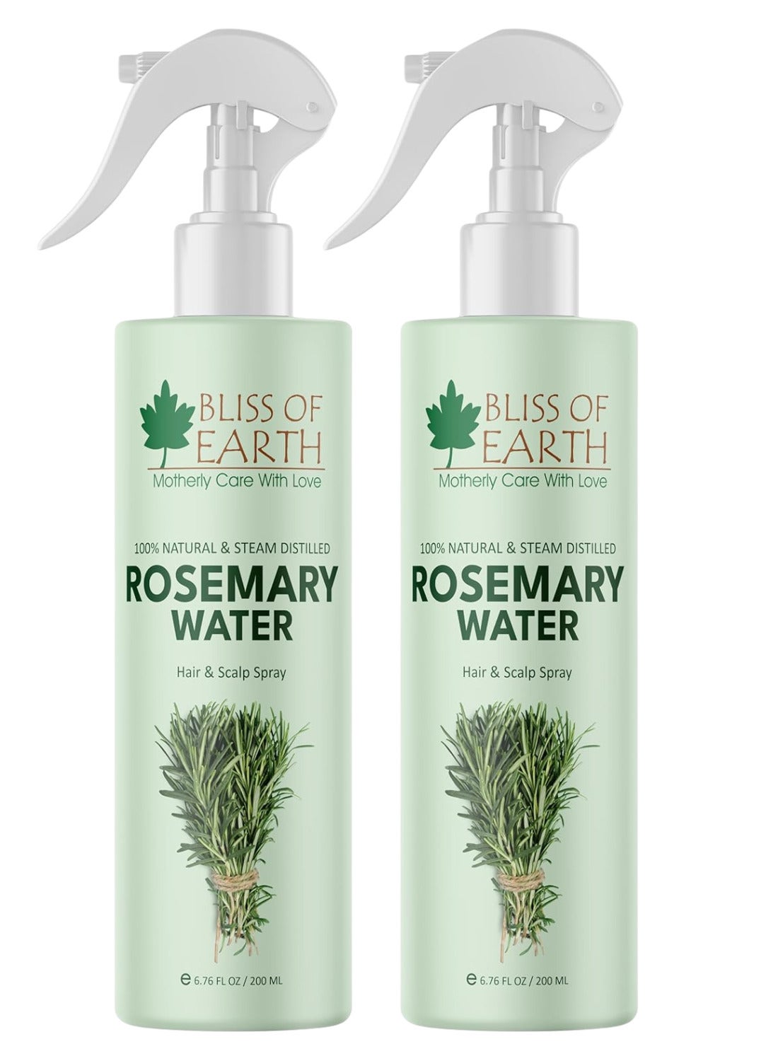 Bliss of Earth Rosemary Water Spray For Hair Growth 200ml (Pack of 2)