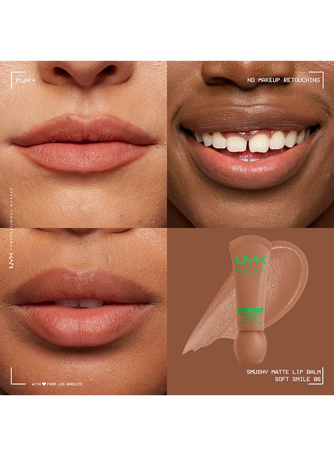 Smushy Matte Lip Balm, Soft Diffused Color, Matte FinishSoft Smile - image 2