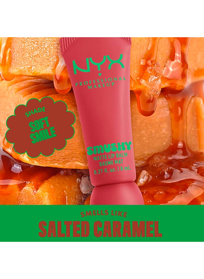 Smushy Matte Lip Balm, Soft Diffused Color, Matte FinishSoft Smile - image 3