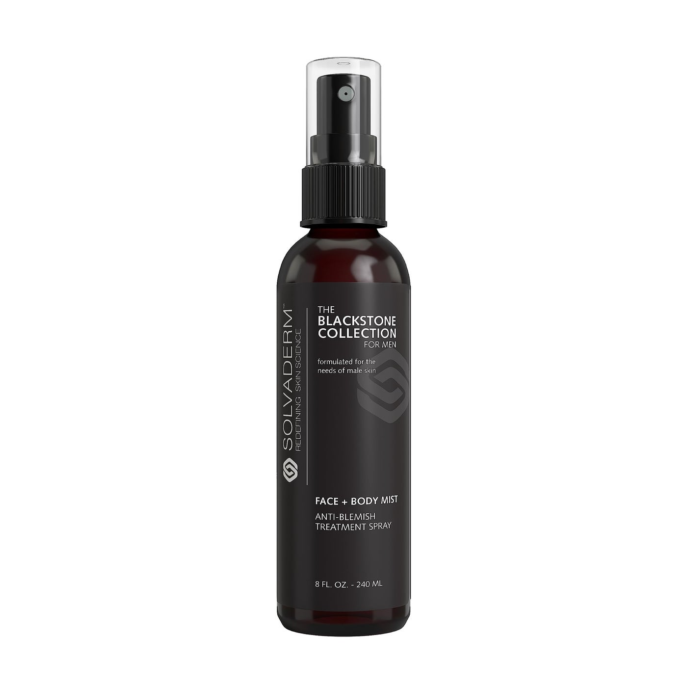 Solvaderm for Men - Cooling Aftershave - Calming Face + Body Mist For Skin Blemishes & Shaving Irritation - Reduces Redness After Shaving - 8 FL OZ / 240 ML (Pack of 1)