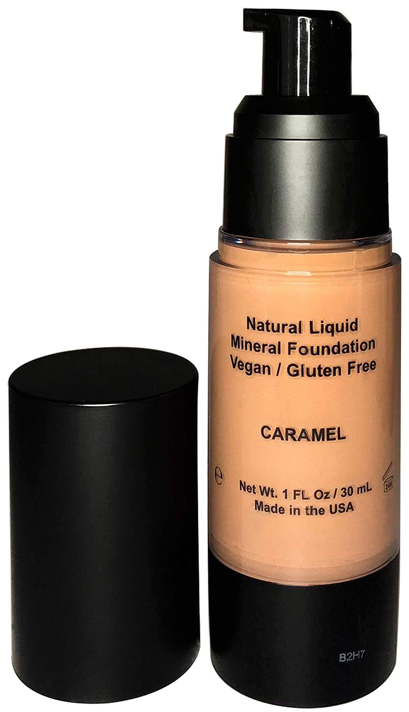 Mom's Secret 100% Natural Liquid Foundation, Organic, Vegan, Aloe Based, Natural Sun Protection, Gluten Free, Cruelty Free, Made in the USA, 1FL Oz. (Caramel)