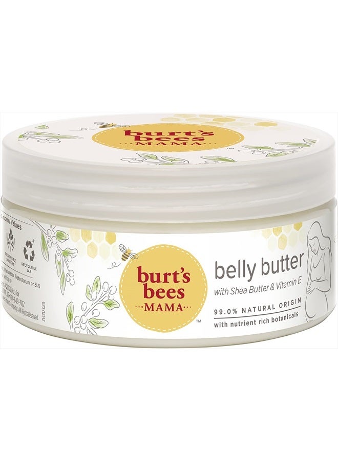 Burt's Bees Mama Bee Belly Butter, Fragrance Free Lotion, 6.5 Ounce Tub, 6.5 ounces