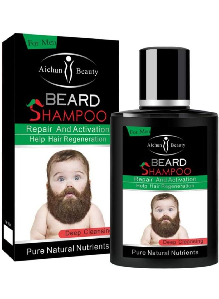 Repair And Activation Beard Growth Shampoo Pure Natural Nutrients Rich In Vitamins Essence 100ml