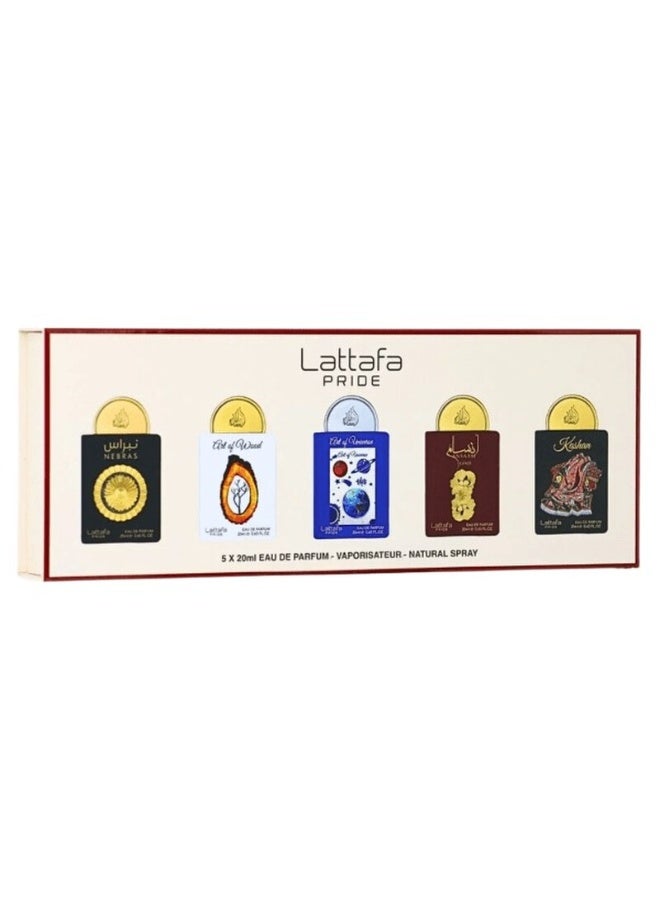 Lattafa Pride 1 x 5  Piece Giftset Collection 3 -20*5 ml