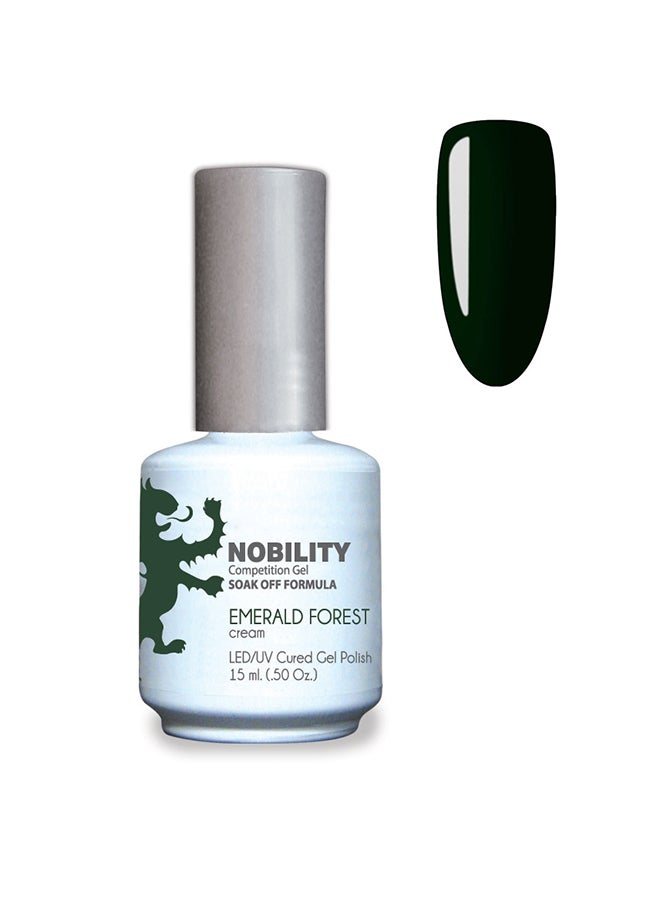 Gel Nail Polish 15 ml, Long Lasting, Chip Resistant, Requires Drying Under UV Led Lamp Emerald Forest Nbgp47