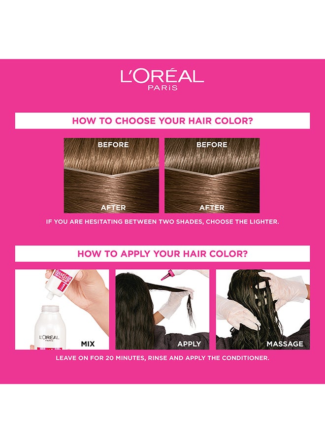 Casting Crème Gloss No Ammonia Hair Color for ultra Glossy and shimmering  tone 600 Dark Blonde - image 2