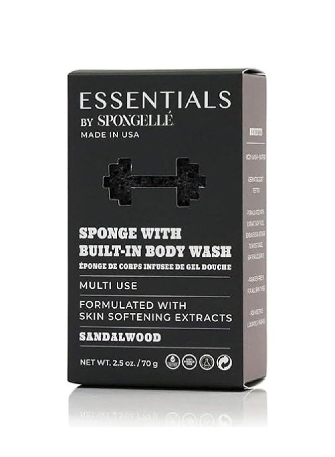 Men's Sandalwood Body Wash Infused Buffer 70g (Multi Use)