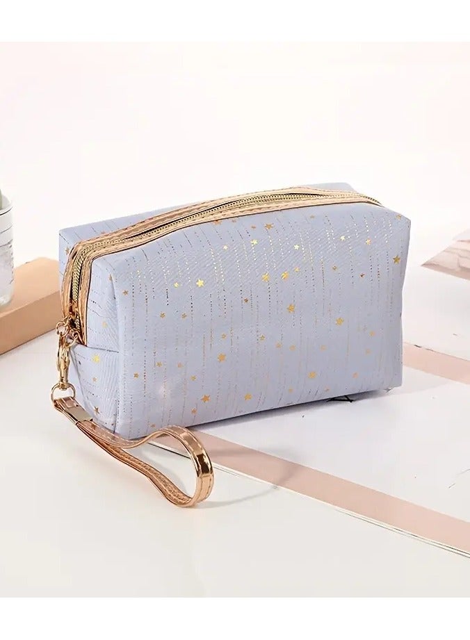 Portable Cosmetic Pouch for Women - Travel-Friendly Toiletry Organizer Bag