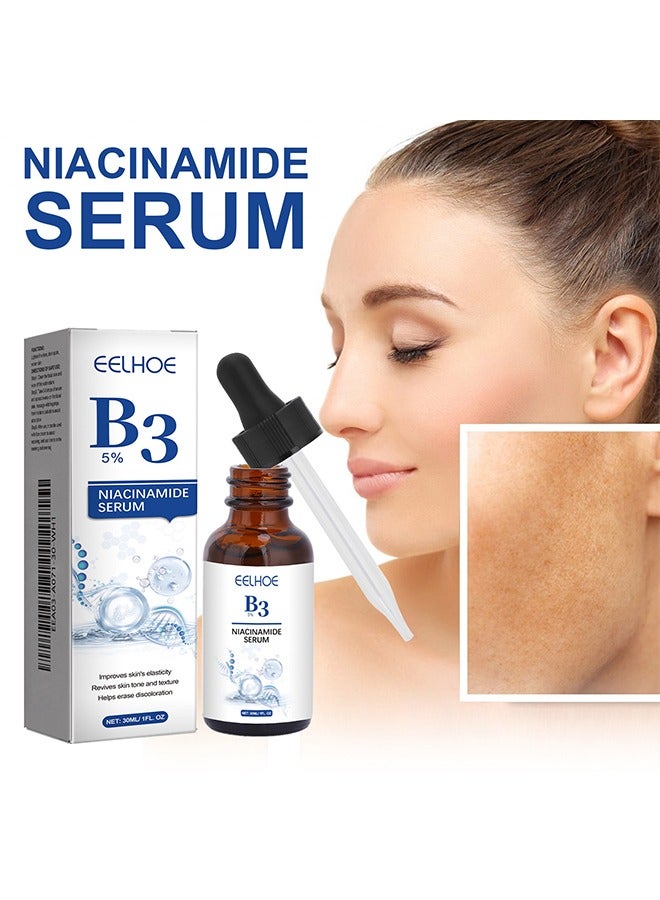 Niacinamide Serum - 5% B3 Niacinamide Brightening Serum, hydrates and rejuvenates skin to reduce dark spots and fine lines, anti-wrinkle and whitening to brighten skin tone