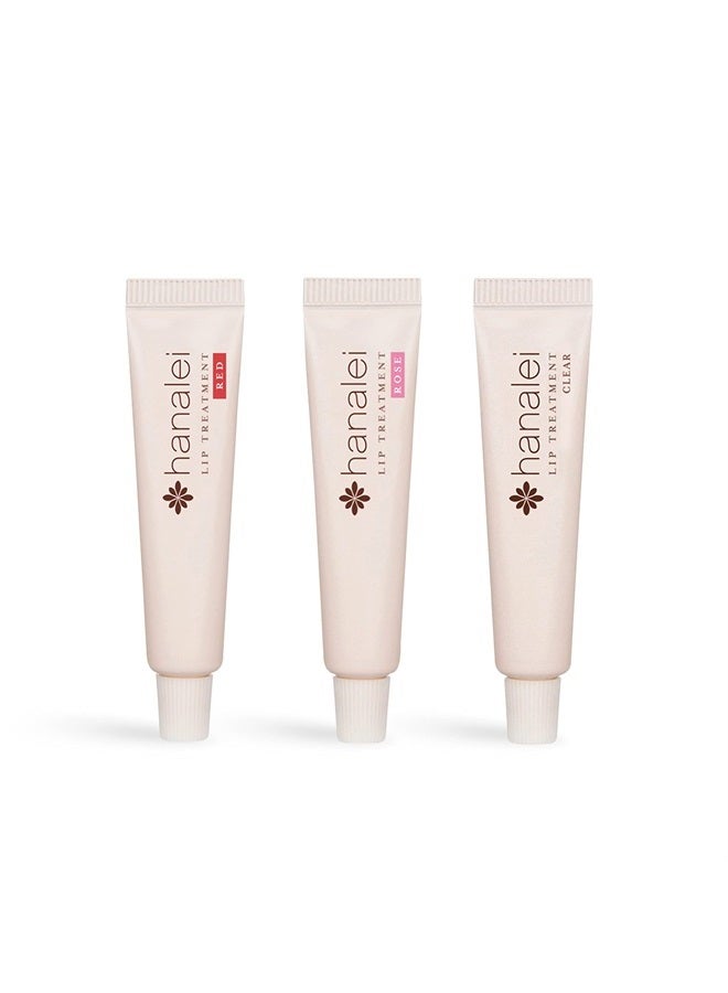 Cruelty-Free and Paraben-Free Lip Treatment to Soothe Dry Lips by Hanalei – Made with Kukui Oil, Shea Butter, Grapeseed Oil – Made in USA – Multi-colored Travel-Size 3 Pack (5ml/5g/0.17oz x 3 tubes)