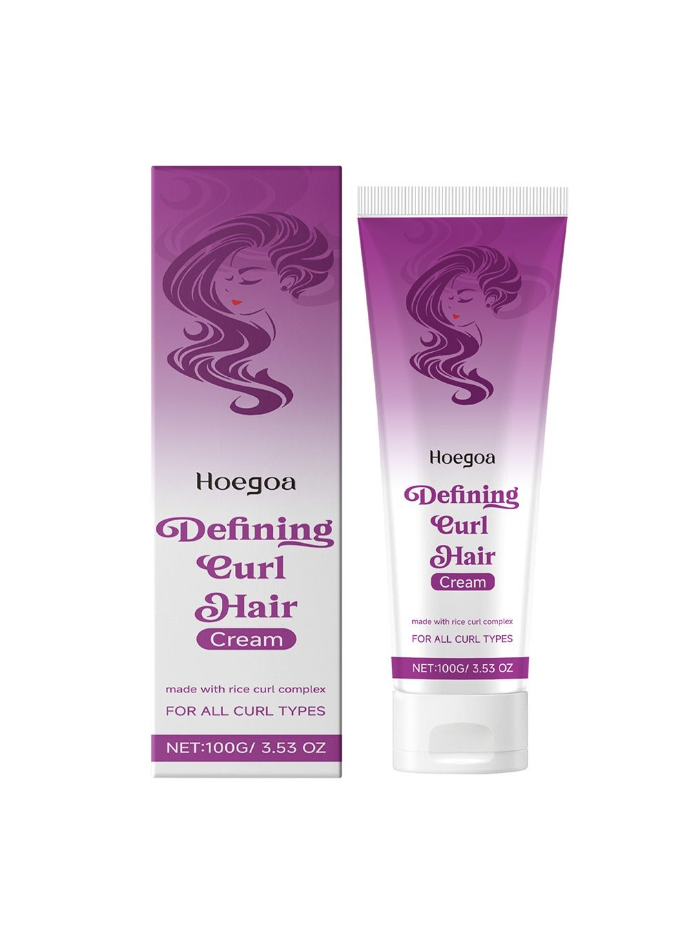Curl Hair Defining Cream for All Curl Types to Smooth Frizz and Reduce hair breakage,100g