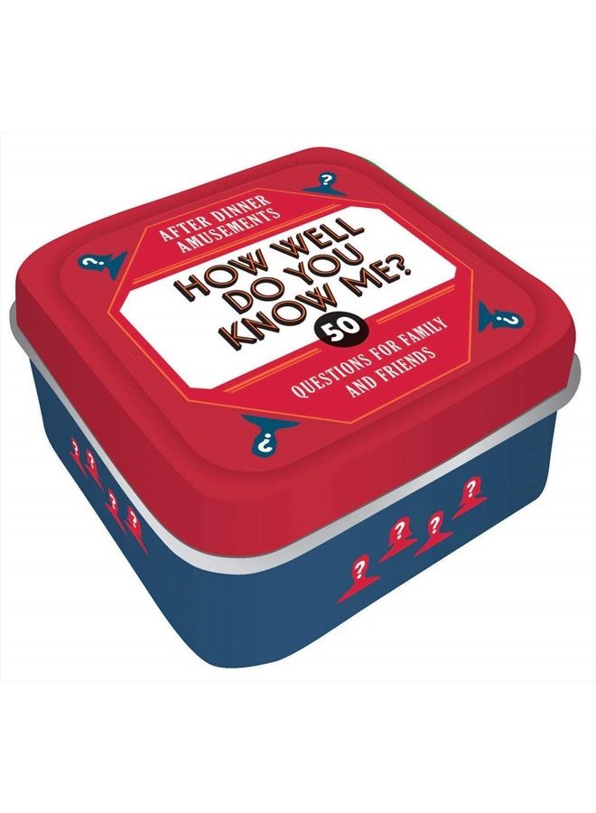 After Dinner Amusements: How Well Do You Know Me?: 50 Questions for Family and Friends (Family Friendly Conversation Starter Card Game, Portable Camping and Holiday Games)