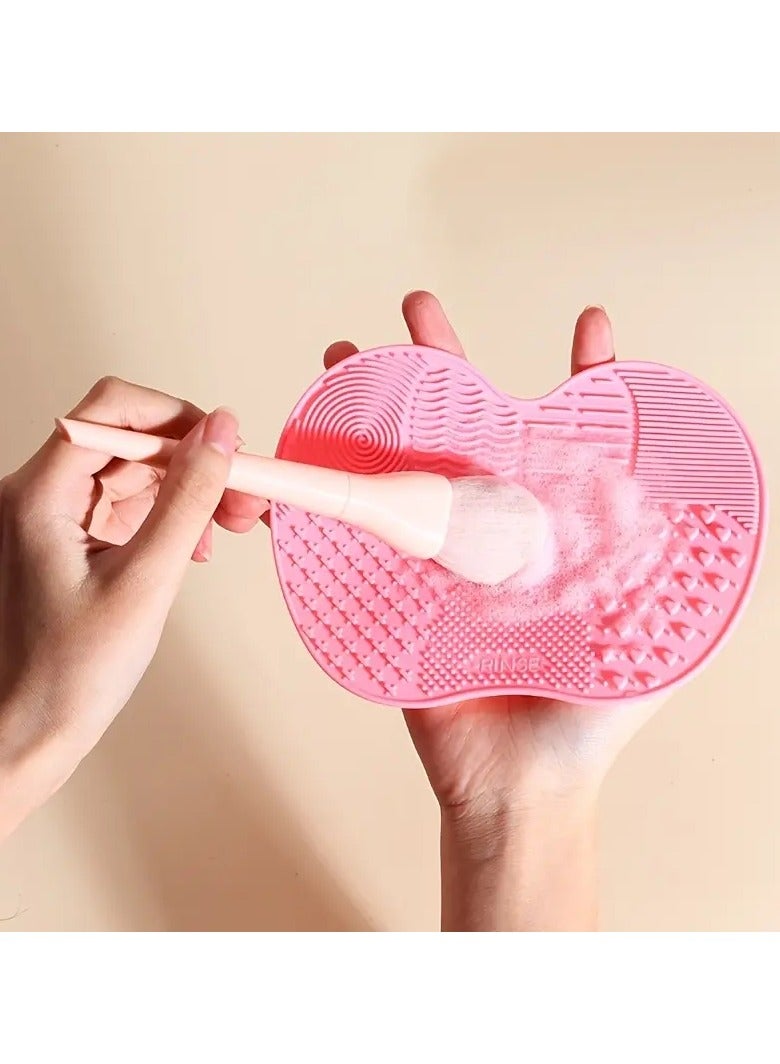 1 Pc Silicone Brush Cleaner Washing Brush Cleaning Mat Foundation Make Up Brush Cleaner Pad Universal Makeup Tool with Sunction Cups