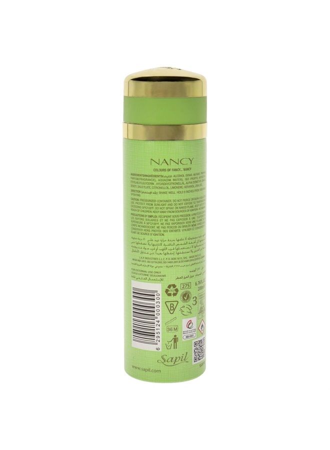 Nancy Green Perfumed Deodorant Women 6.7 oz