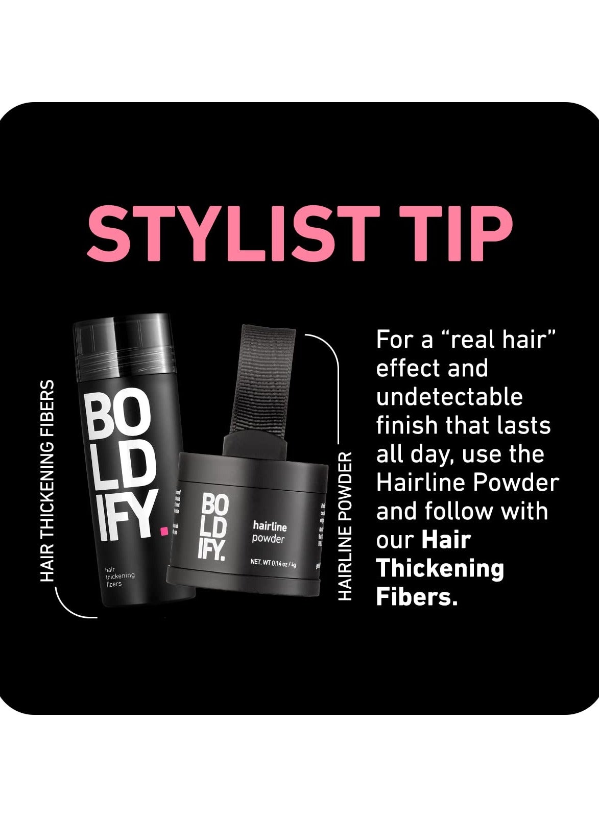 Hairline Root And Thining Cover-Up Powder For Instant Coverage – Conceals Thinning Edges And Gray Roots, Sweat And Rain Resistant, Dermatologist-Approved Scalp Safe Formula, Black (4G) - image 9